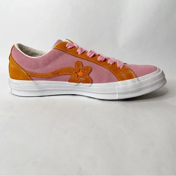 Converse One Star x Tyler The Creator Golf Le Fleur Pink Orange Skater Sneakers - Picture 4 of 12